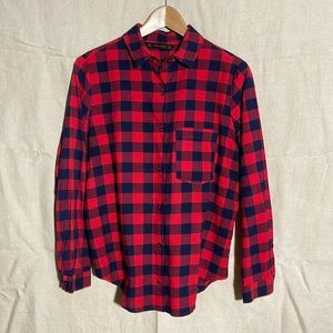 Zara Basic Plaid Button Down